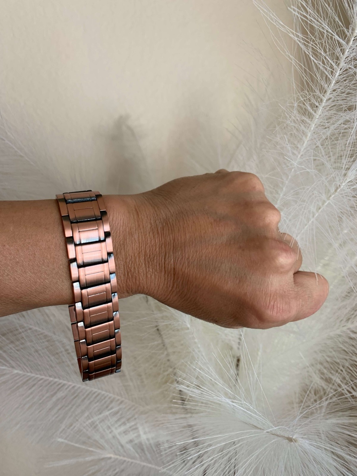 Massive Solid Copper Magnetic Bracelet Men Arthritis Pain Balance Energy Joy RX