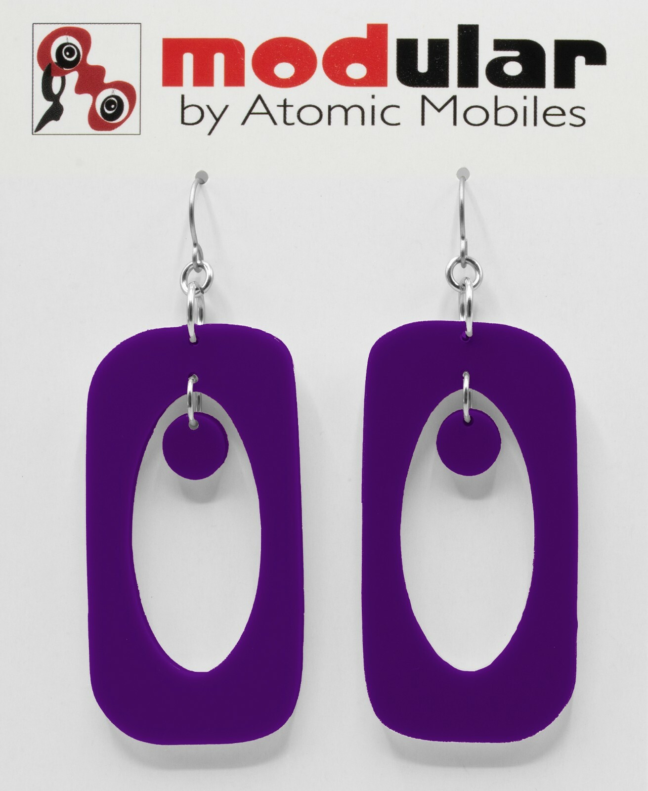 FAB Beatnik Boho Earrings Gift For Her Retro Mid Century Statement Art Jewelry