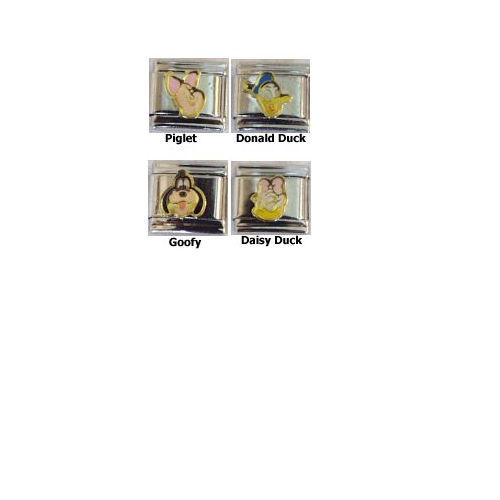 Stainless Steel 9MM Italian Charms Disney Goofy Donald Duck Daisy Charm U PIK