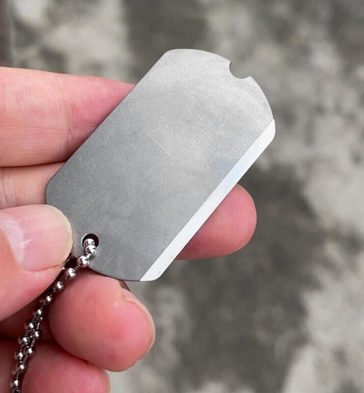 TC4 Dog Tag Pendant Necklace Pet Dog Identity Card Necklace