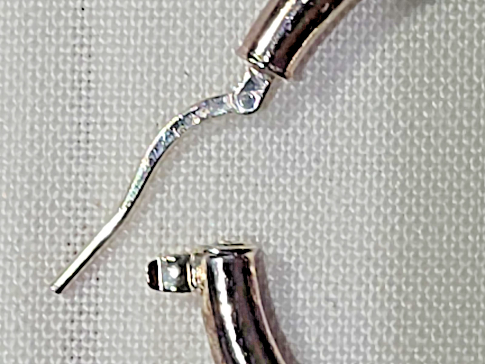Vtg. Milor of Italy – Doom Hoops Earrings 950 SS 13g.- 45.mm / 1.8in wide Chucky