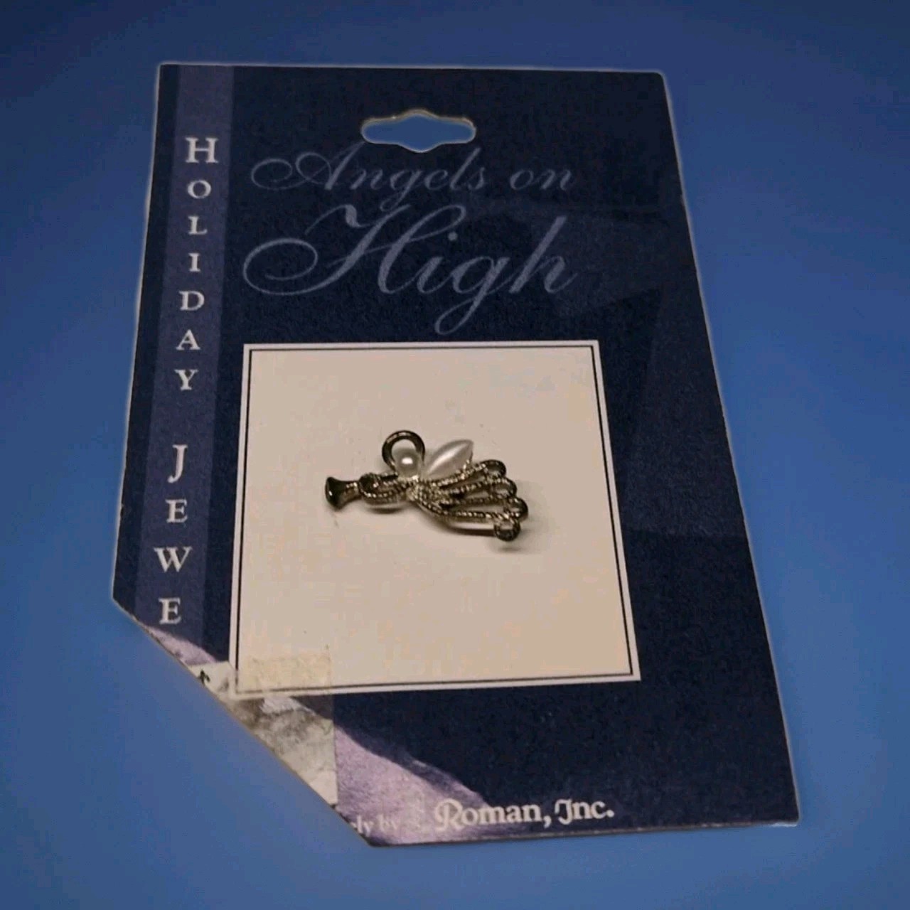 Vintage Christmas Angels on High Holiday Jewelry NIB 2002 Roman, Inc Rare USA
