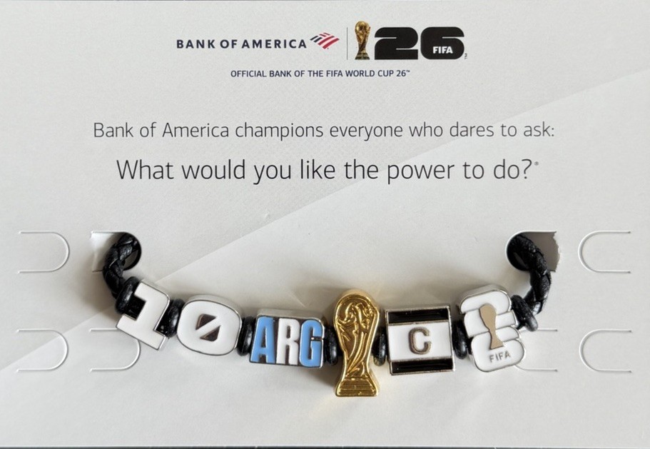 FIFA World Cup 26 Braided Charm ARGENTINA/MESSI Exclusive Bracelet