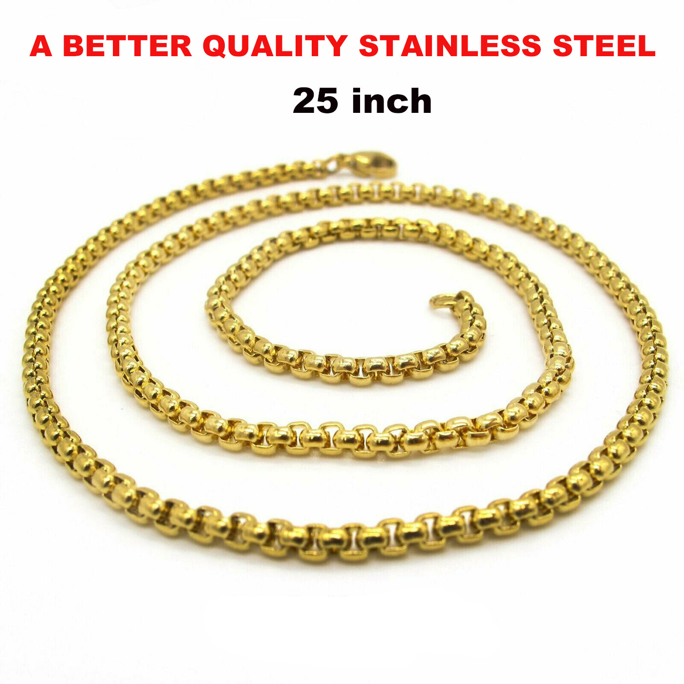 MENDEL Stainless Steel Gold Plated Hip Hop Prayer Praying Hands Pendant Necklace