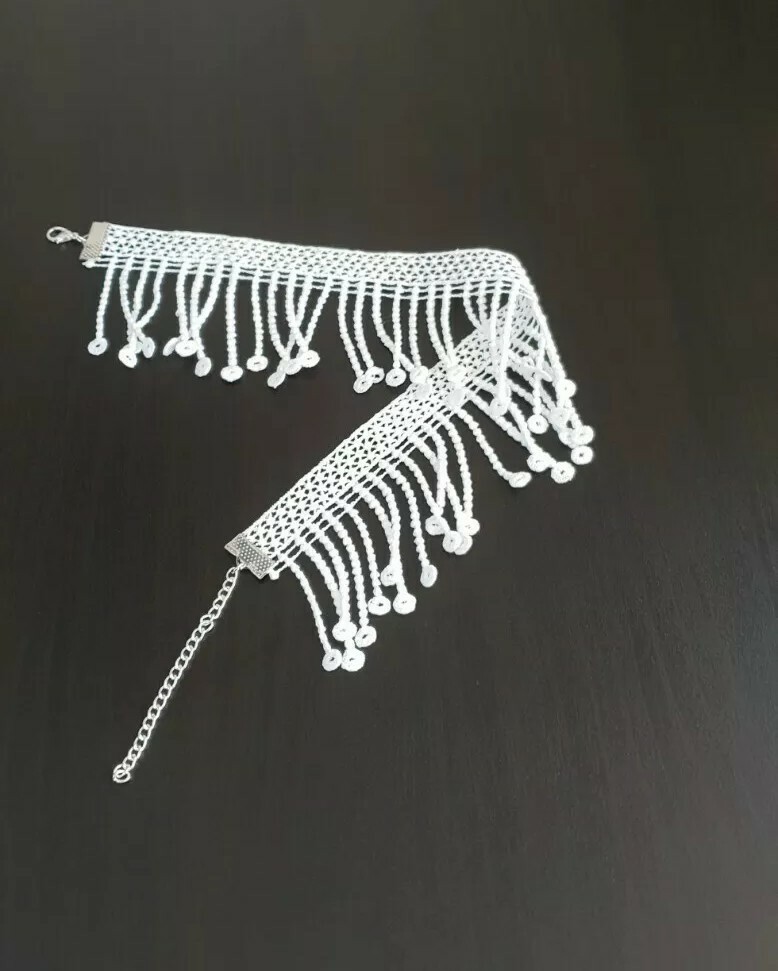 New Women Ladies Crystal Dimonte tussle white chakor Necklace Wedding Parties