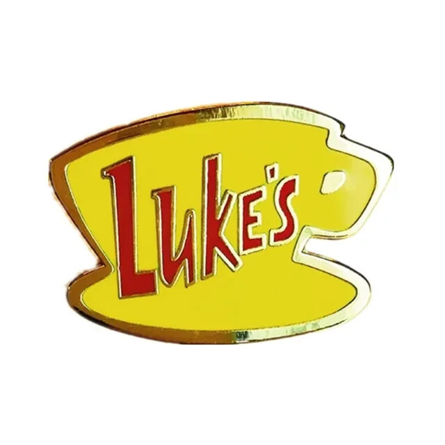 Luke’s Diner Logo Gilmore Girls TV Show Luke Lorelai Rory Enamel Metal Pin