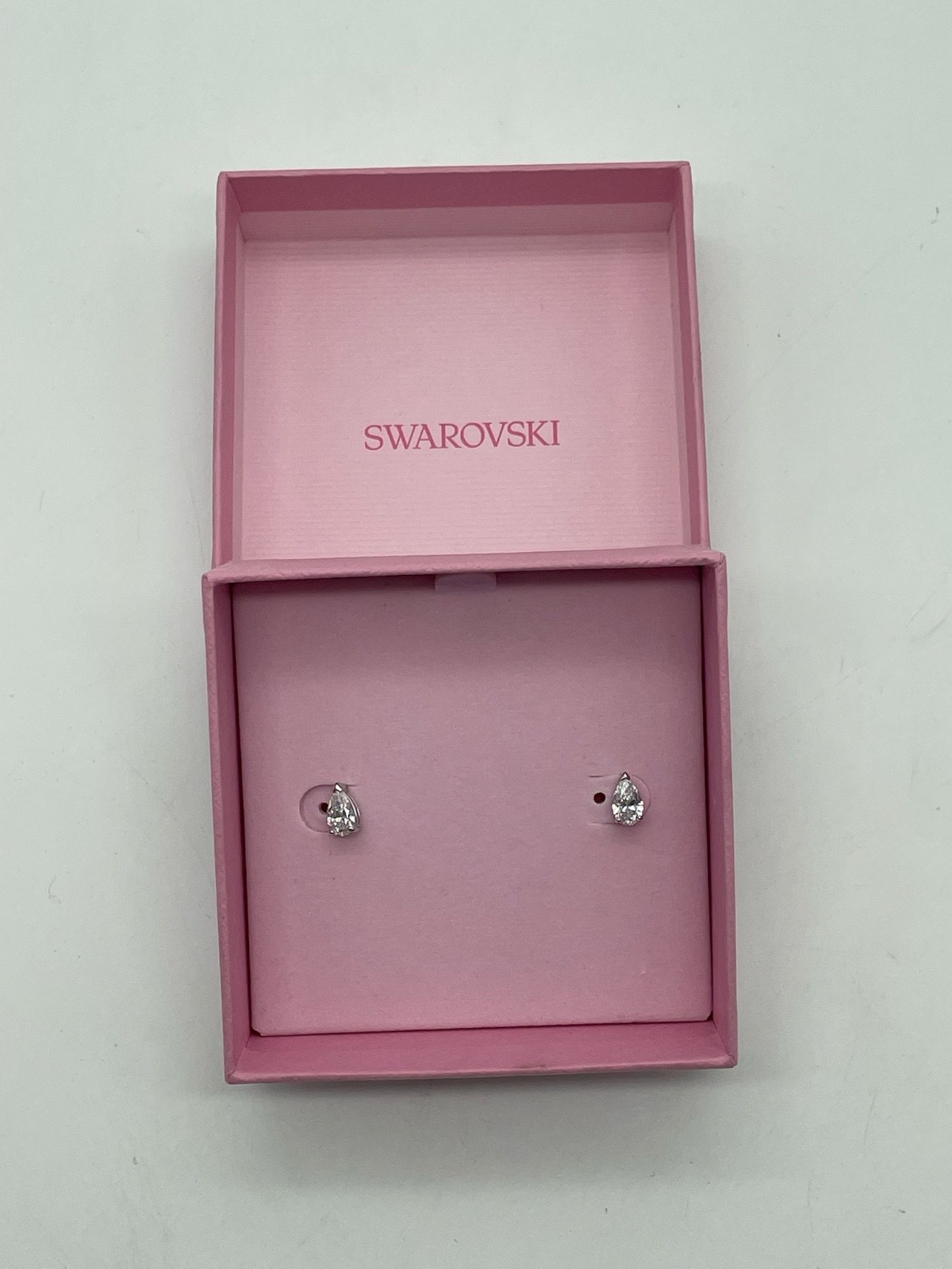 Swarovski Attract Pear Jewelry Collection, Rhodium Finish, Clear Crystals