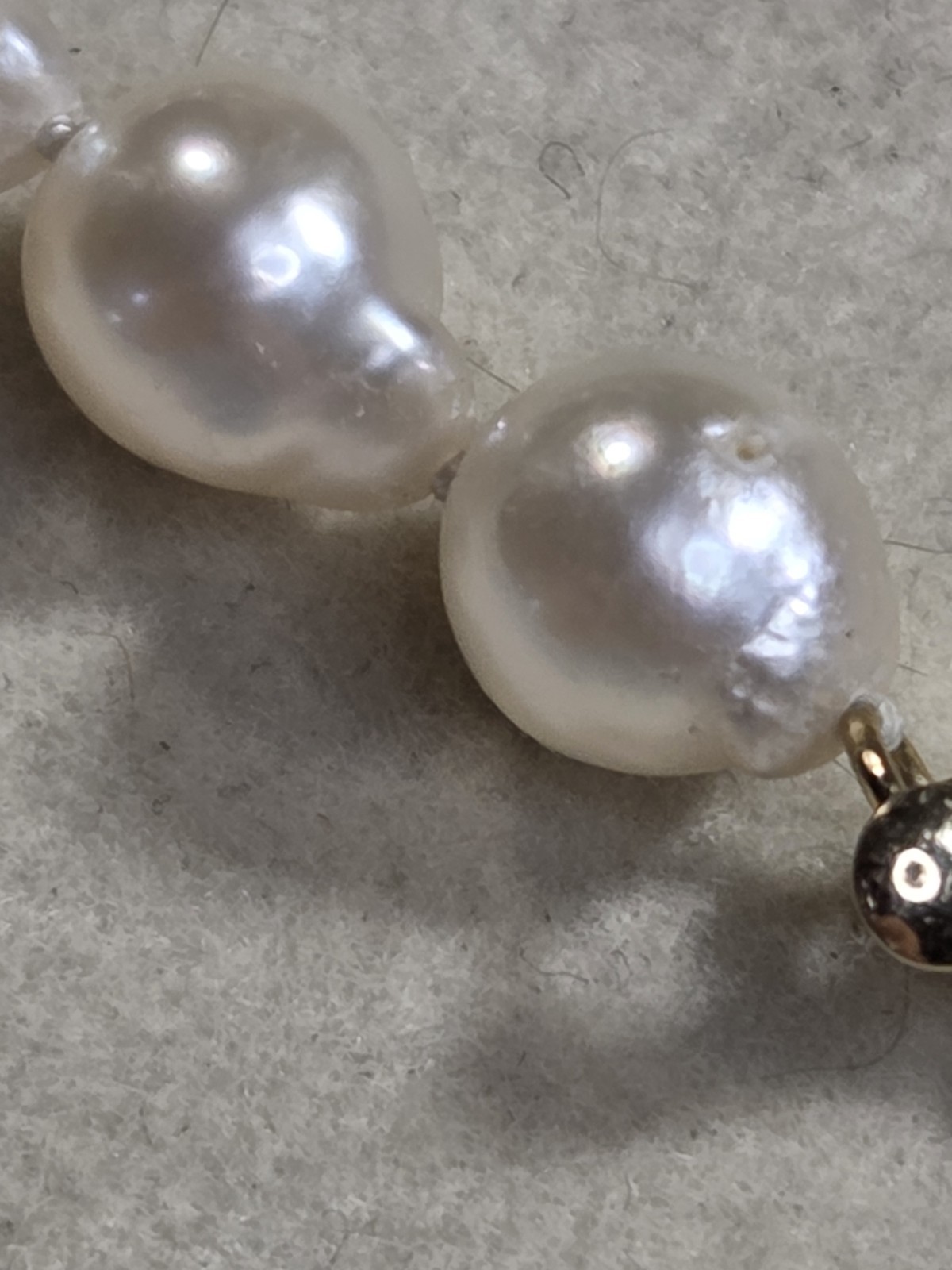 Genuine Freshwater Pearl Bracelet Baroque Pearls Black Bead Rhinestone 7”