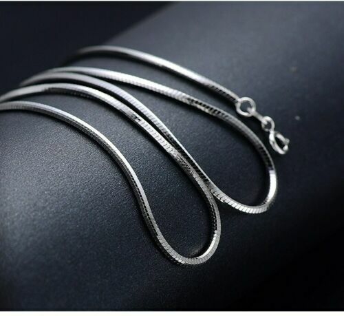 16″ – 30″ Mens Womens 925 Sterling Silver 1.2mm Wide Snake Chain Necklace #N240