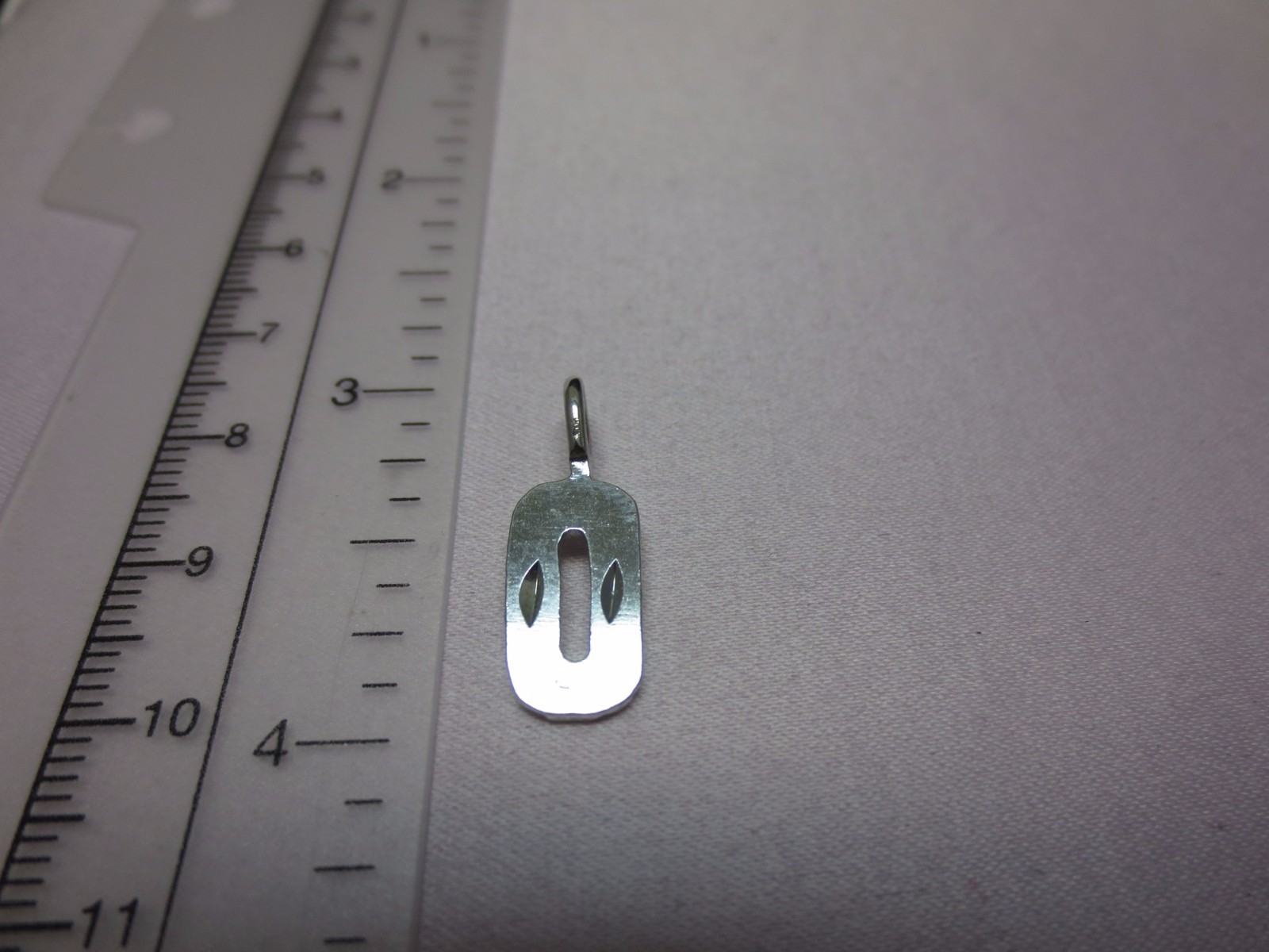 14KT WHITE GOLD EP NUMBERS 0,01,02,03,04,05,06,07,08,09,00 PENDANT CHARM