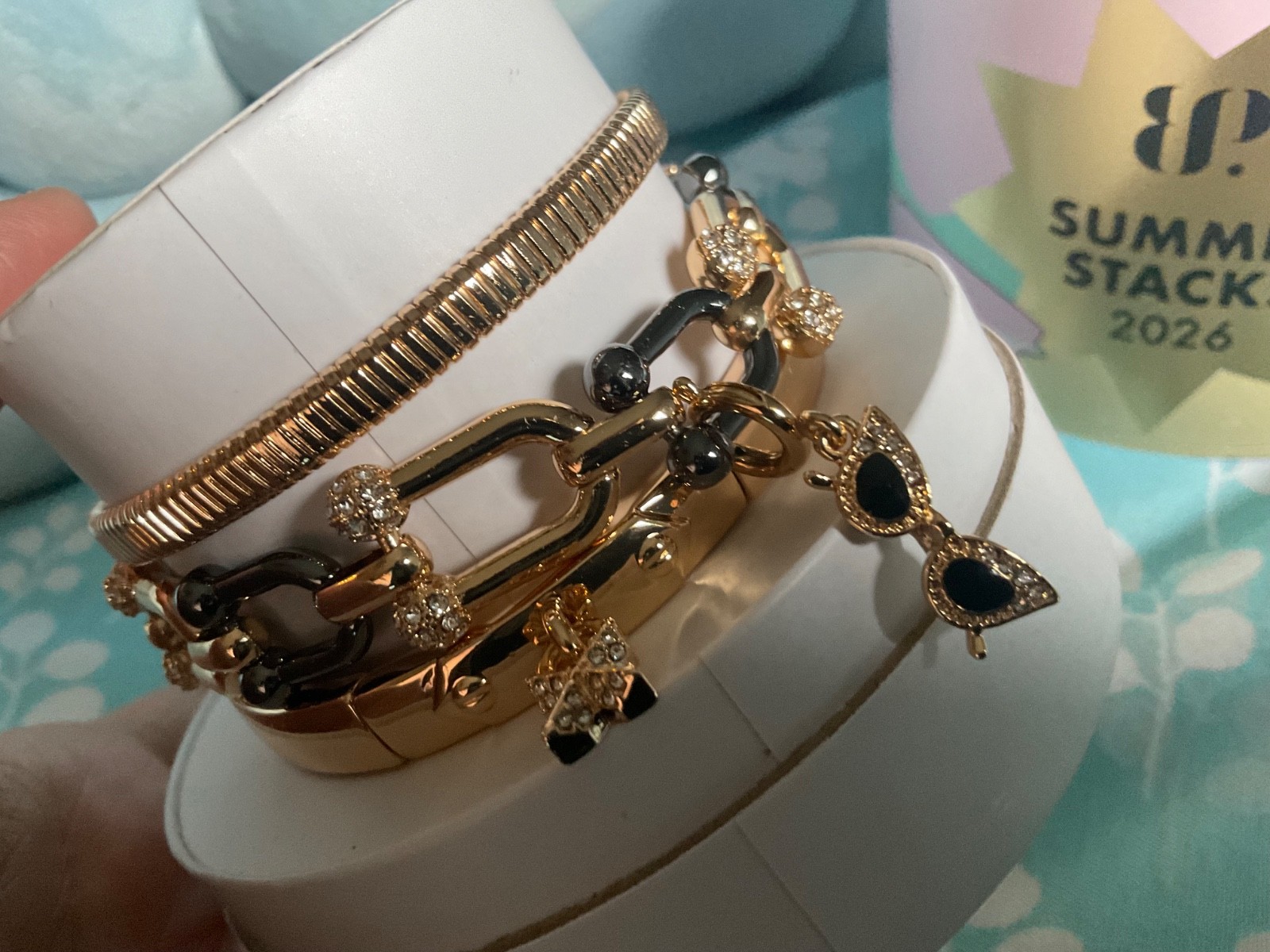 BP Summer 2026 Stacks “Blinded by Sparkle” Gold & Matte Black Plating