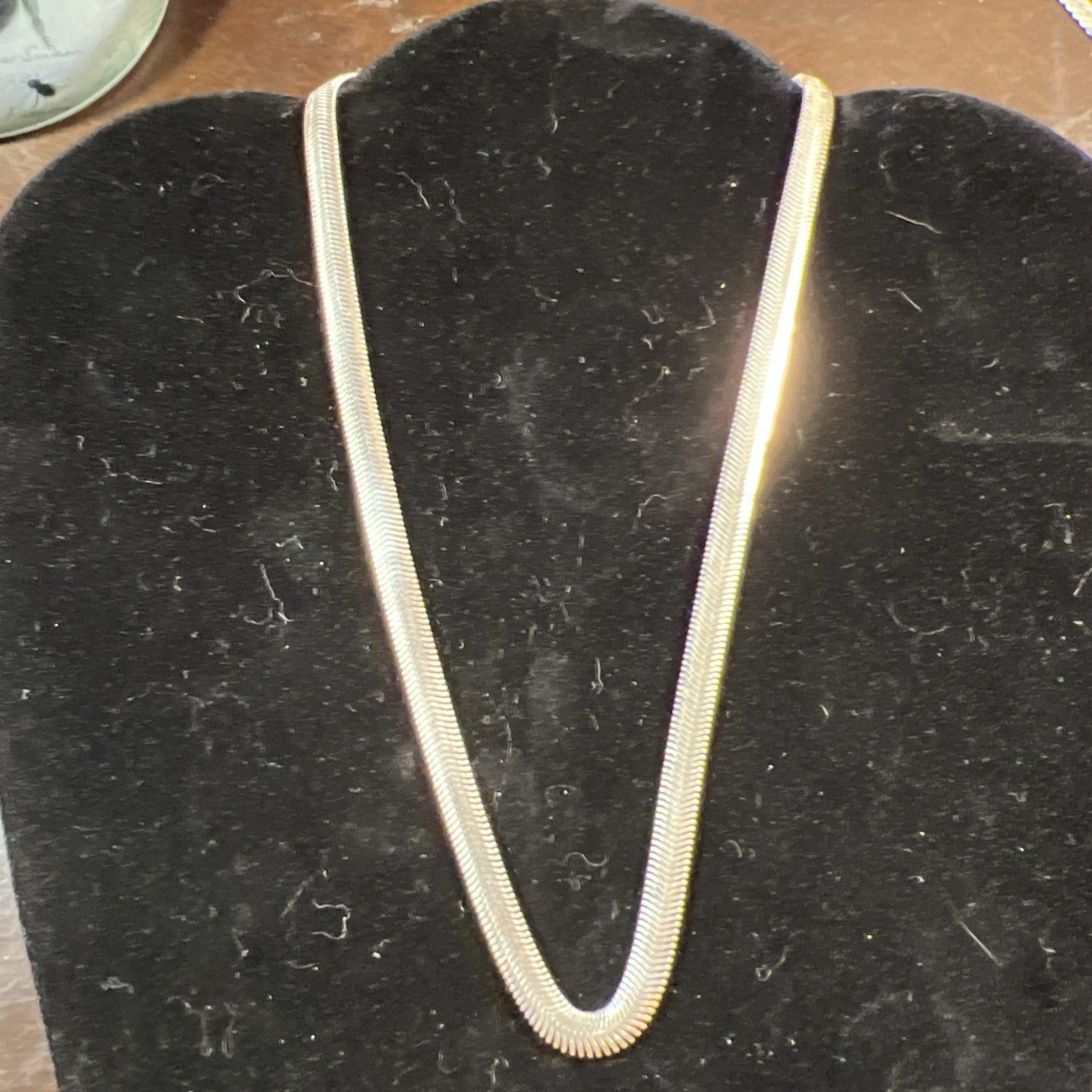 5MM Italy 925 sterling Herringbone Statement Chain. 18 Inches. Thick And Heavy