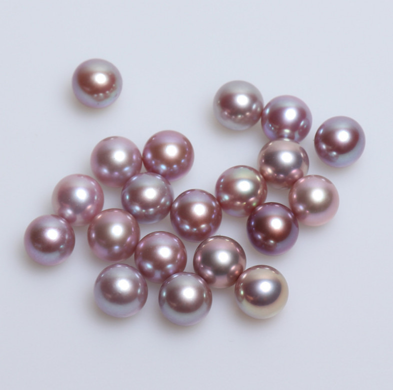 DIY Design Make Your Own Jewelry AAAA Freshwater Near Round Pearls Half-Drilled