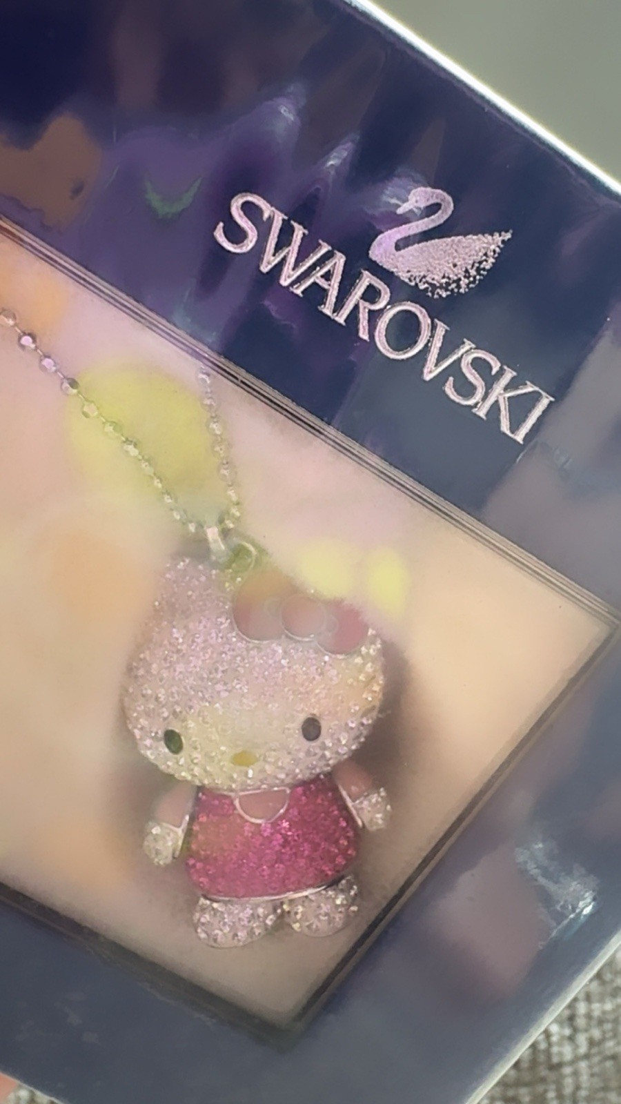 💖 AUTHENTIC SWAROVSKI HELLO KITTY CRYSTAL NECKLACE – BRAND NEW & SEALED 1141755