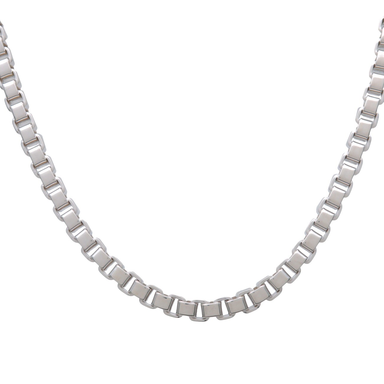 Tiffany & Co Venetian Link Necklace SV925 Silver Authentic Used F/S