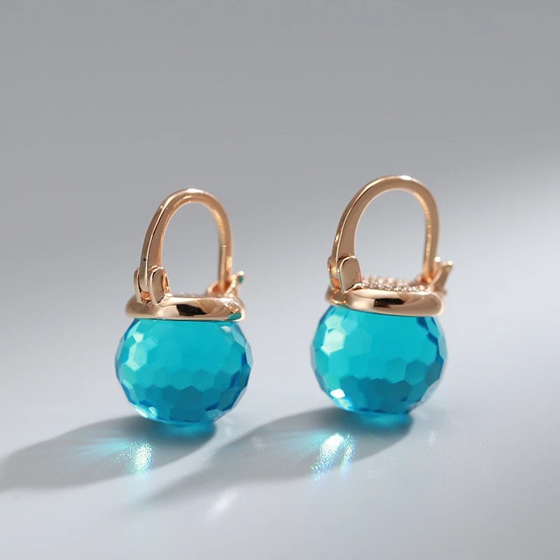 Blue Ball Drop Earrings Fashion Casual Dangle Women Earring Party Jewelry Gifts
