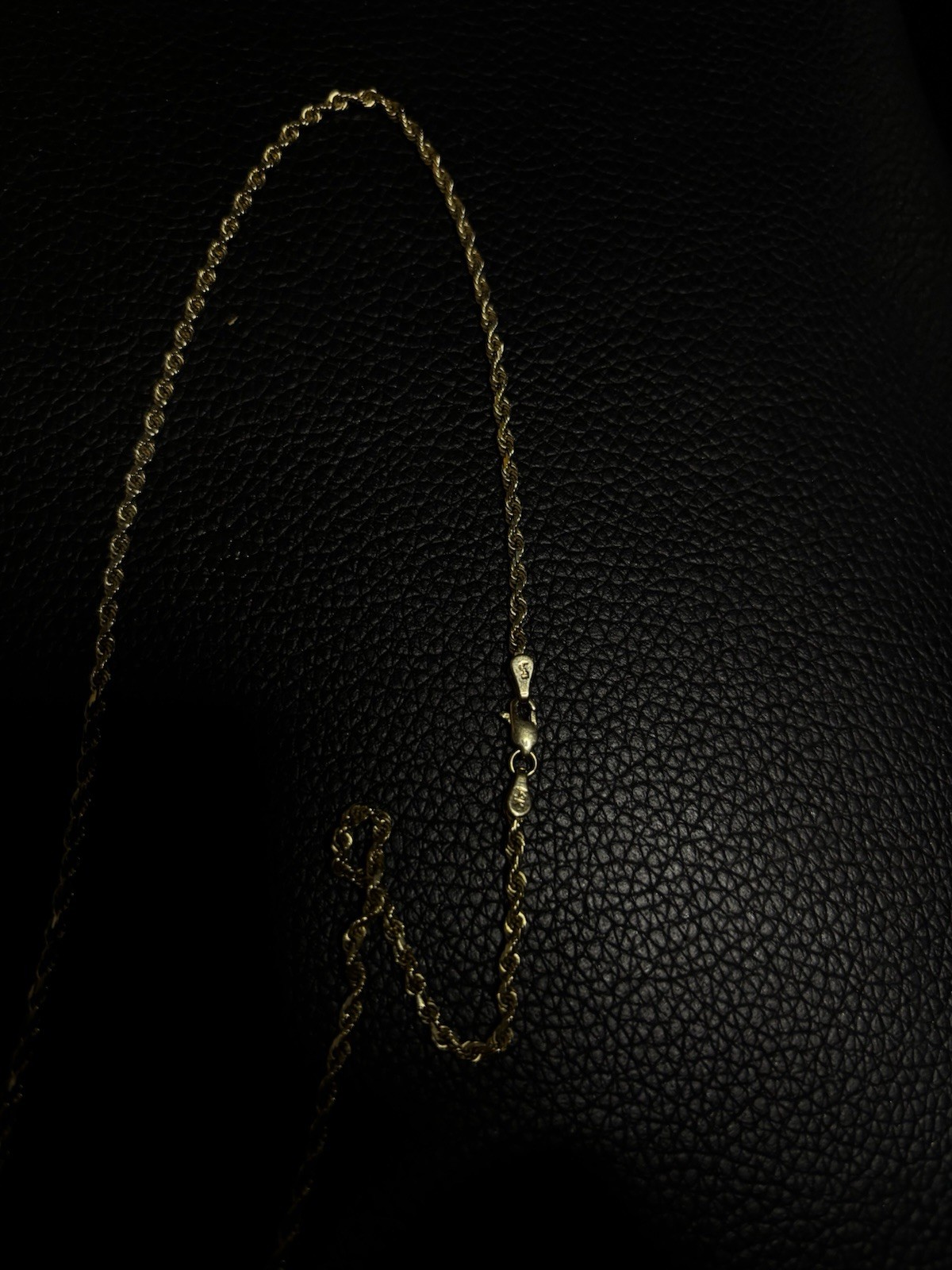 11g 22in 14k solid gold rope chain