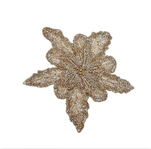 DIY Clothing Lace Sequin Beads Flower Embroideried Appliquothing Sew Accessories