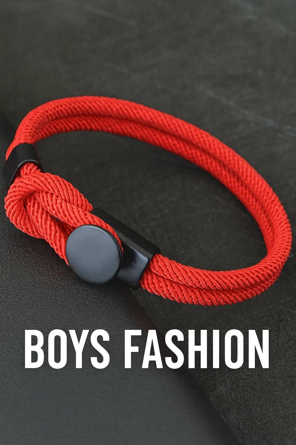 Men’s Double Layer Rope Bracelet Nylon Cord Adjustable Knot Wrist Band Gift UK