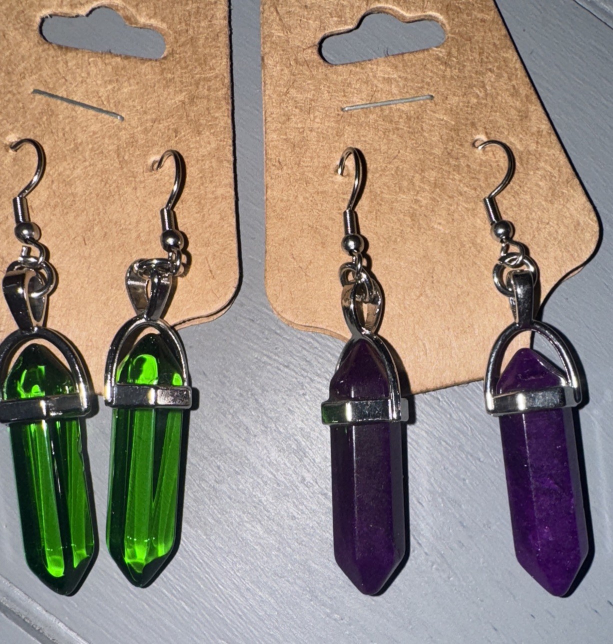 Boho Hexagon Crystal Earrings Fashion Earrings Various Colors Bohemian Crystal