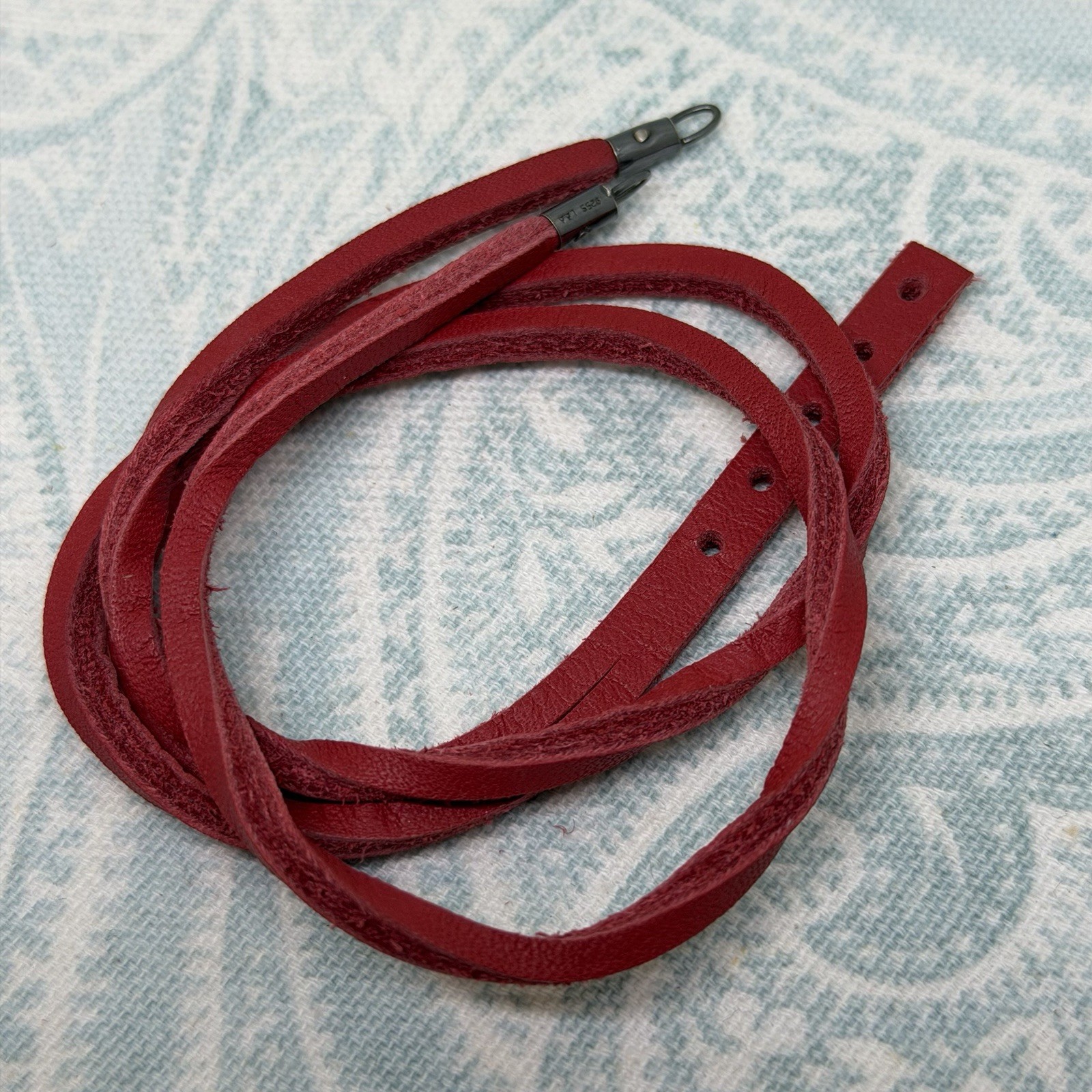 Authentic Trollbeads Red Leather 14.2 inch/36 cm Bracelet, New