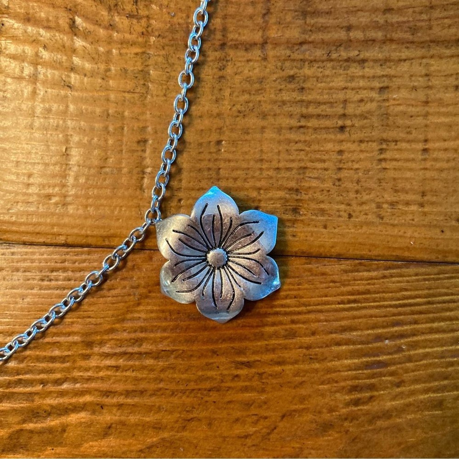 NEW Johnny Was Mariposa Garden Necklace Butterfly Flower Silver Plated 30″ + 3″
