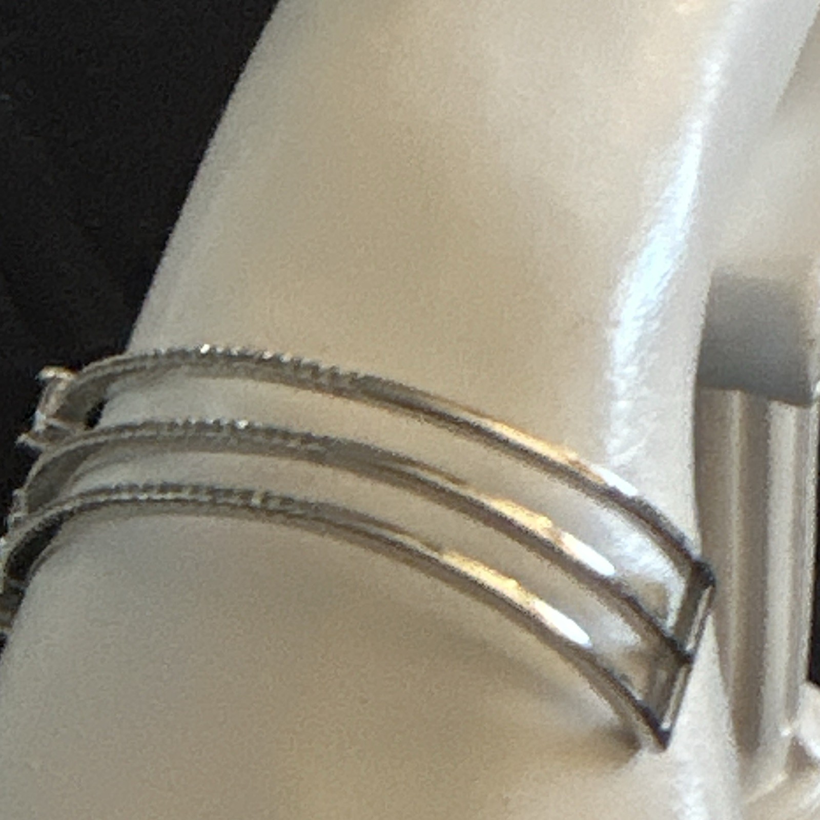 Luxurious Micro Pave 3 Row Cuff Bangle Silver Tone With 5 larger Cz in center