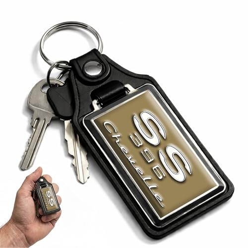 Car Key Chain for Chevelle – Classic Models Keychain for SS 1969 Gold Ss 1969