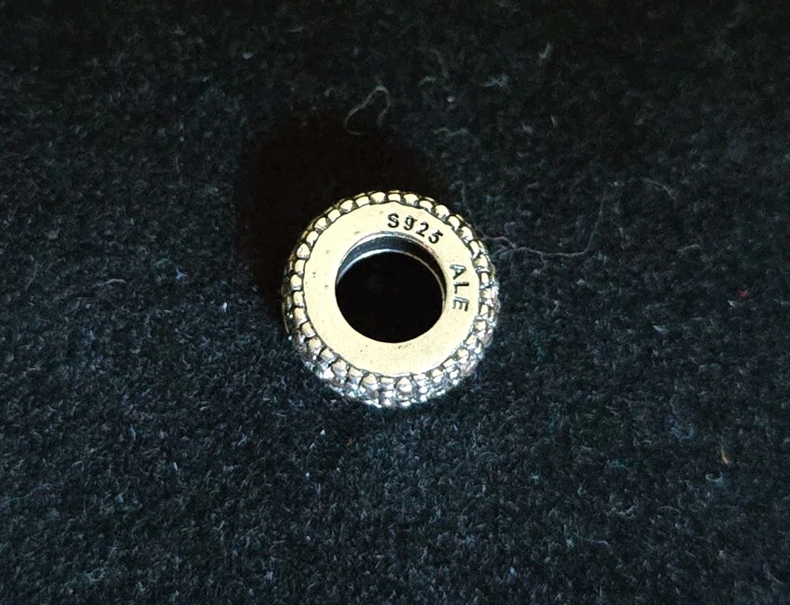 Authentic PANDORA Clear Pavé Sparkle Inspiration Within Spacer Charm #791359CZ