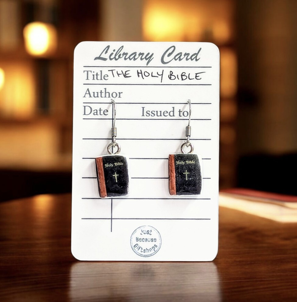 Bible Mini Book Earrings
