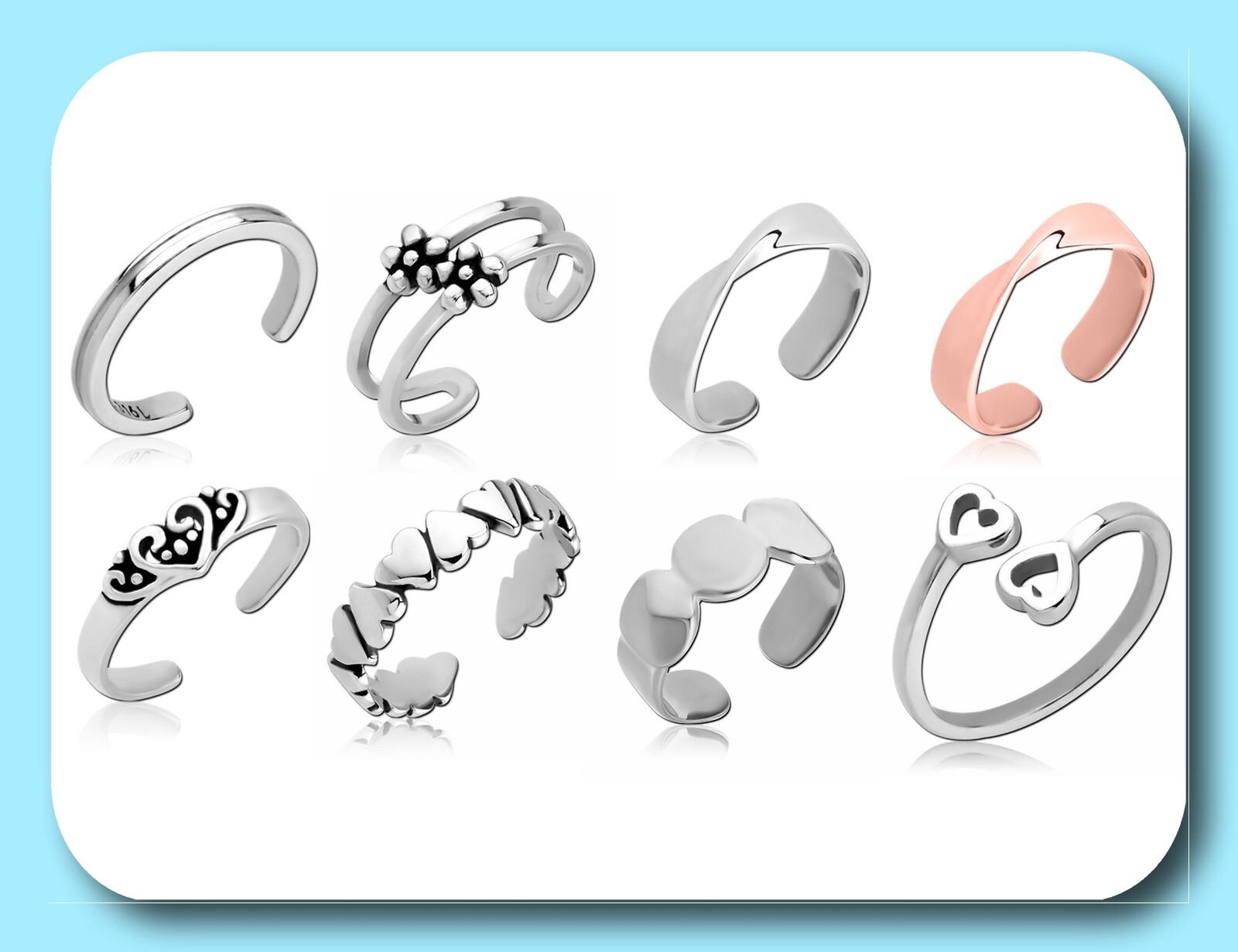 STAINLESS STEEL | Men’s | Women’s| TOE RINGS | Boho | Foot Jewelry