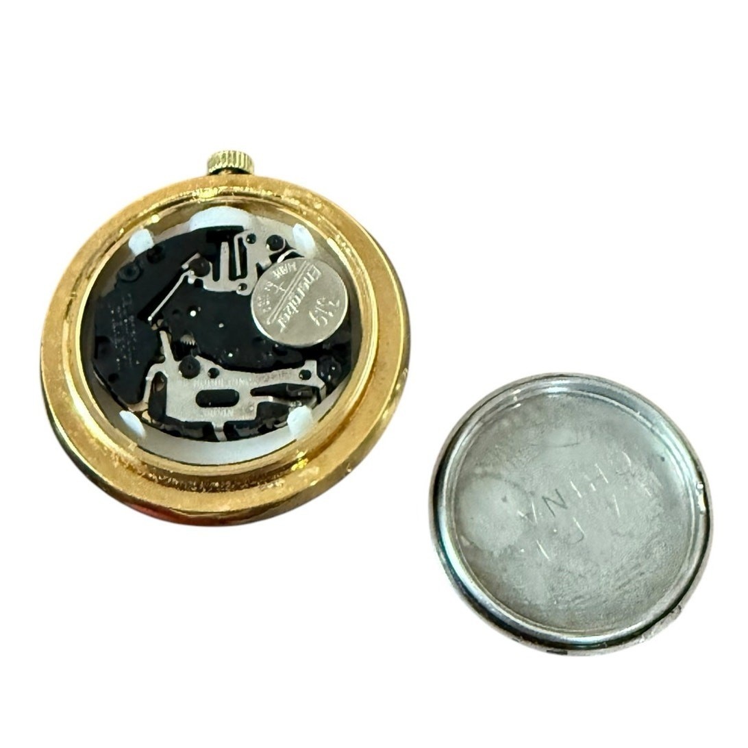 Diane Von Furstenberg DVF Necklace Clock Watch Pendant Gold Starburst Jewelry