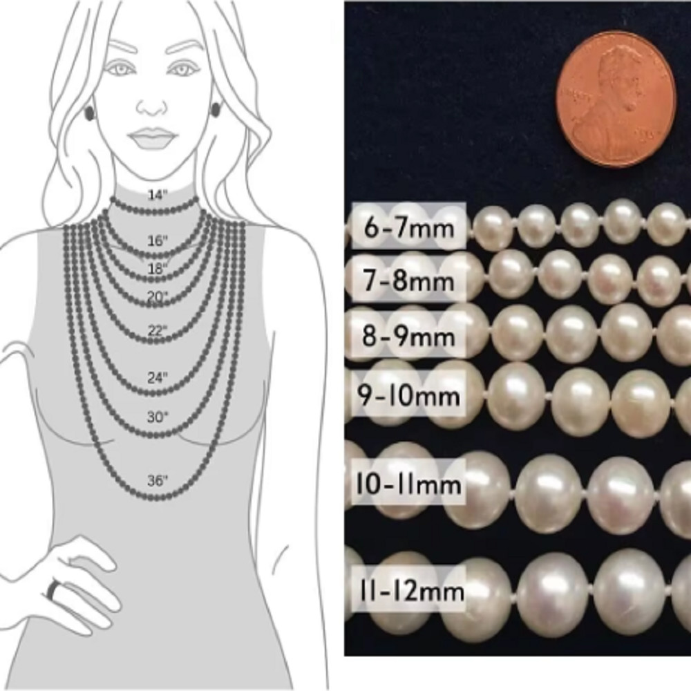 Natural AAA 11-10mm South Sea Baroque Pearl Necklace 14K 16-36inch