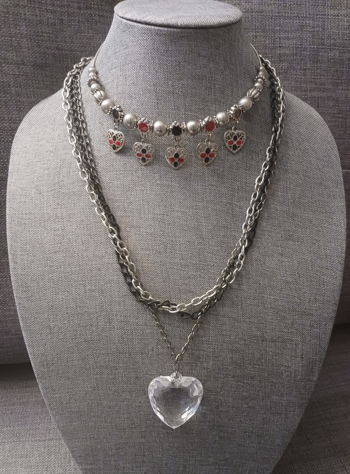 HEARTS- 2 Unique Heart Necklaces