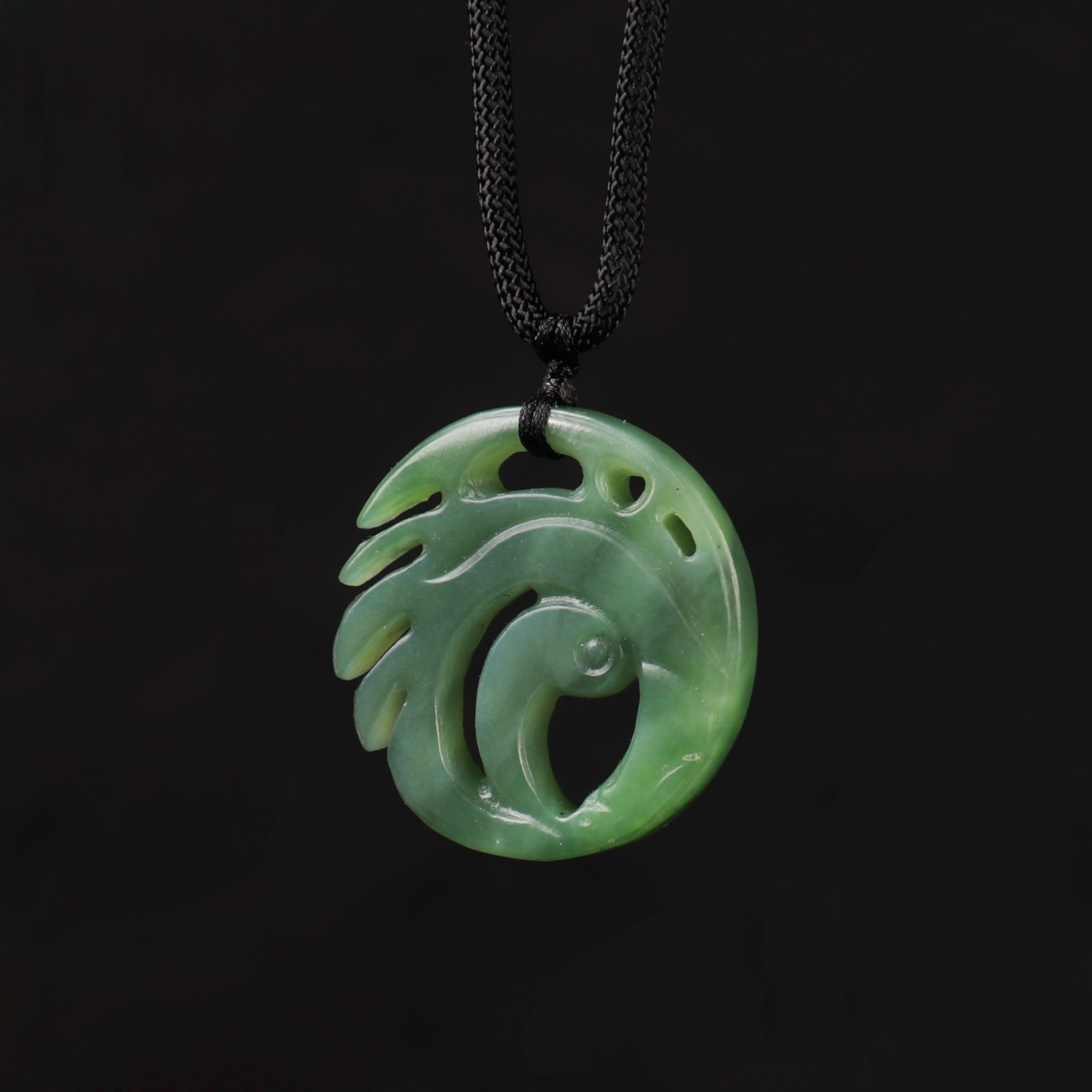 Handmade Tomb Raider Necklace Lara Croft Cosplay Jade Pendant