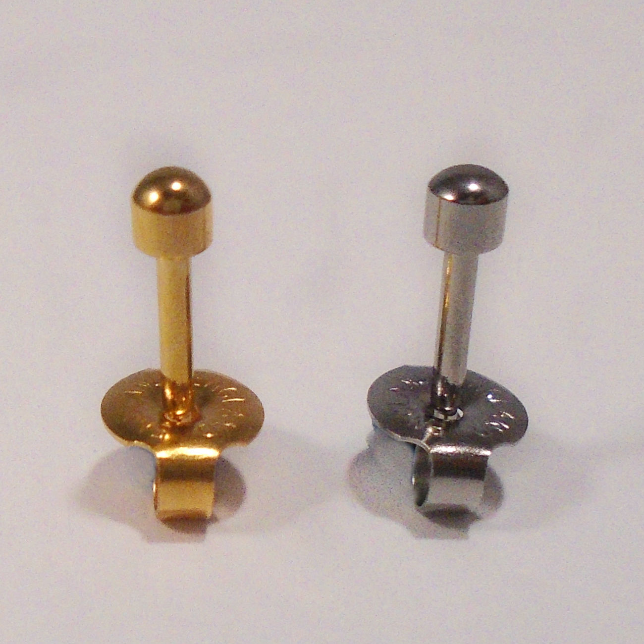 CAFLON EARRINGS Stainless Steel or 24ct Gold Plated Mini Studs Brand New Sterile