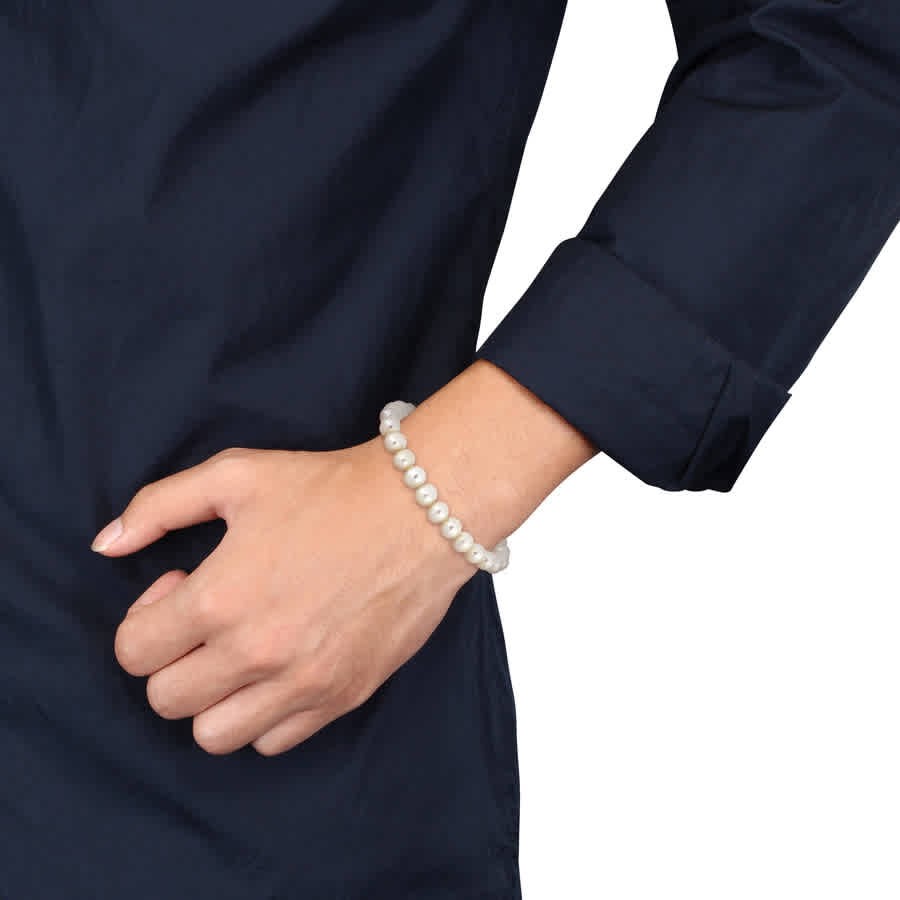 AMOUR 9-9.5mm Freshwater Cultured Pearl Bracelet in Sterling Silver – 9 In.