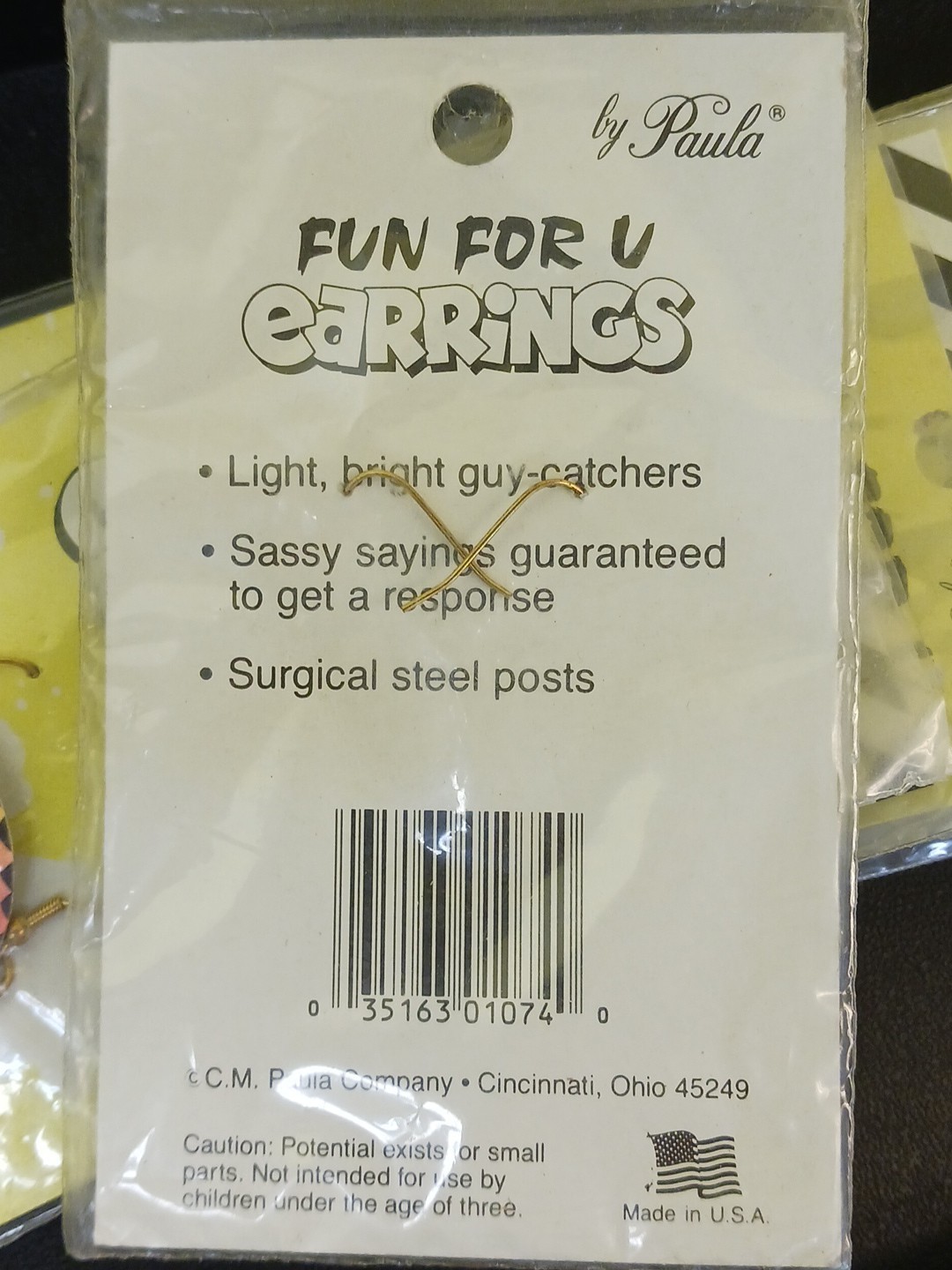 Fun For U by Paula Earrings Lot (19) Vintage 1990’s Novelty Jewelry – New NOS