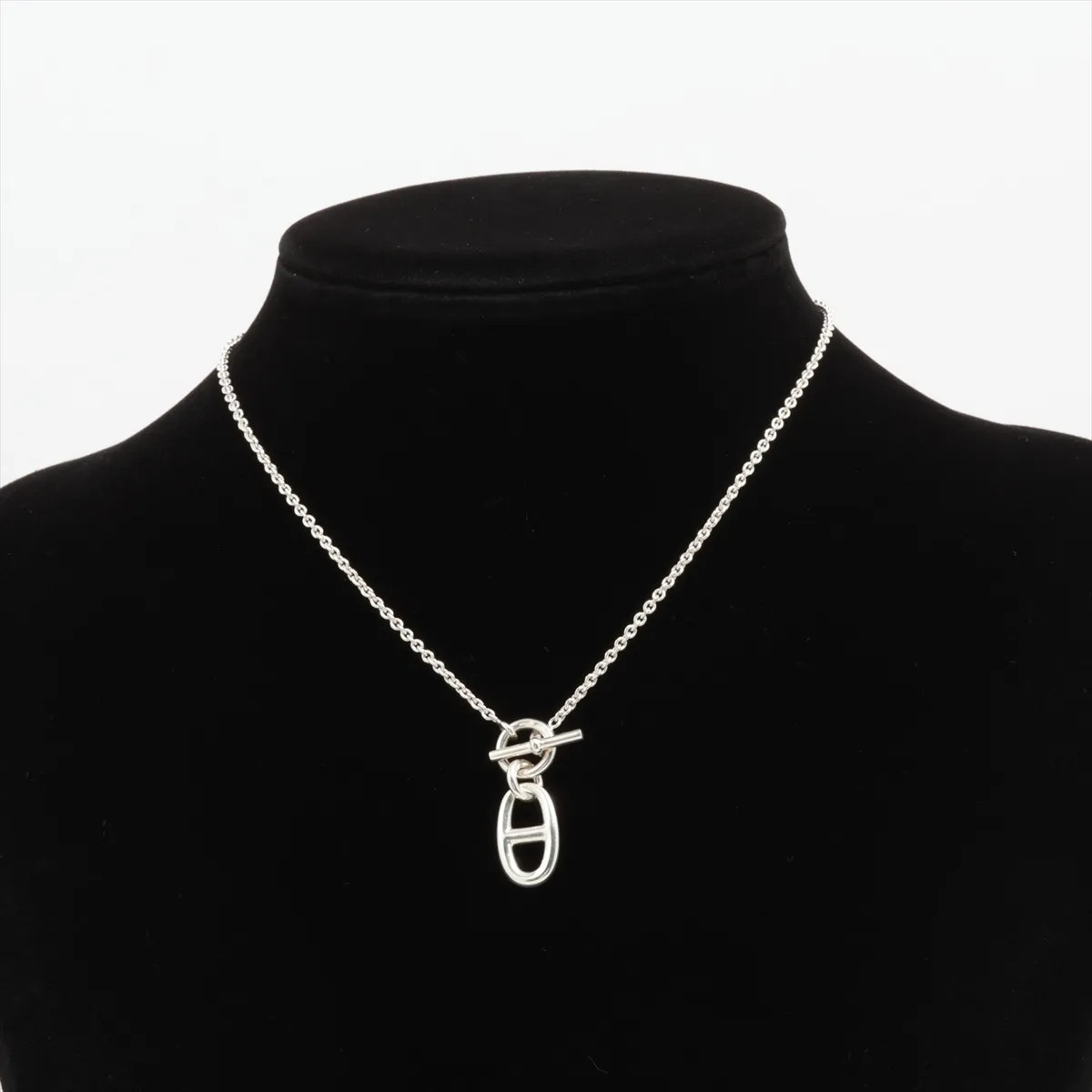 Hermès Chaîne d’Ancre Amulet Necklace 925 9.1g Silver