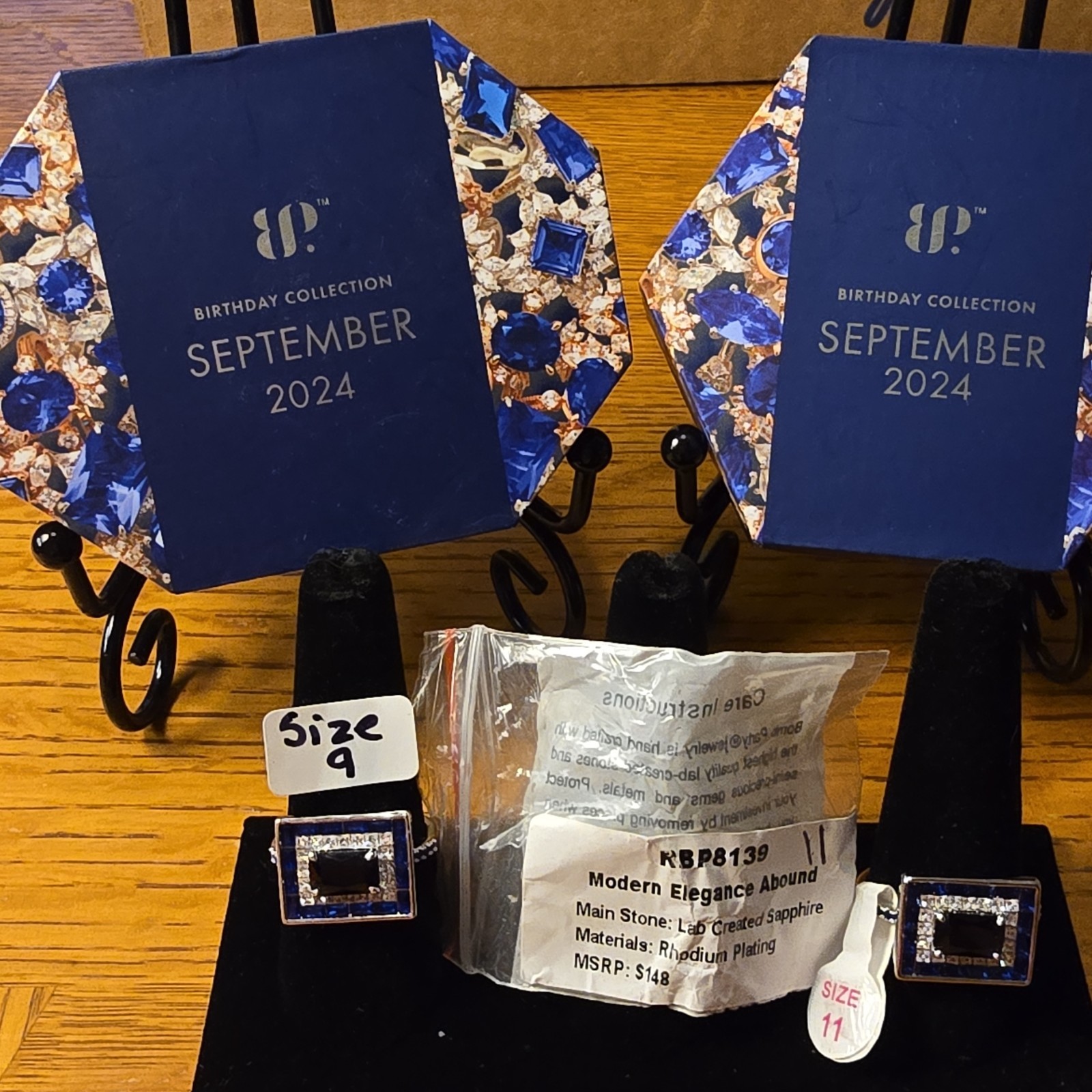 Bomb Party Birthday Collection September 2024 Necklace, Earrings & Ring Set