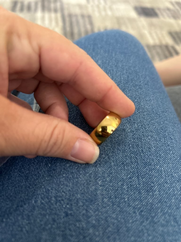 14K Gold Filled Band Ring Plain Classic Style