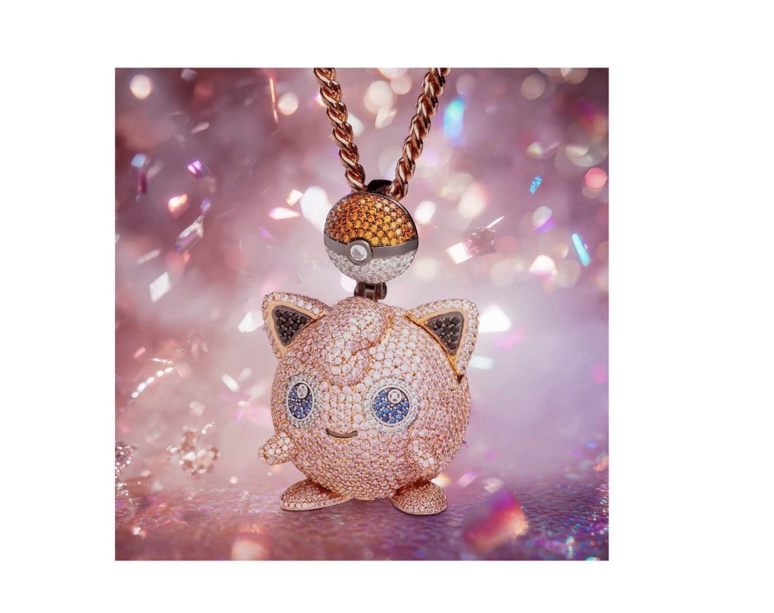 Official Pokémon jewellery Jigglypuff Chain Pendant – Rose gold Plated