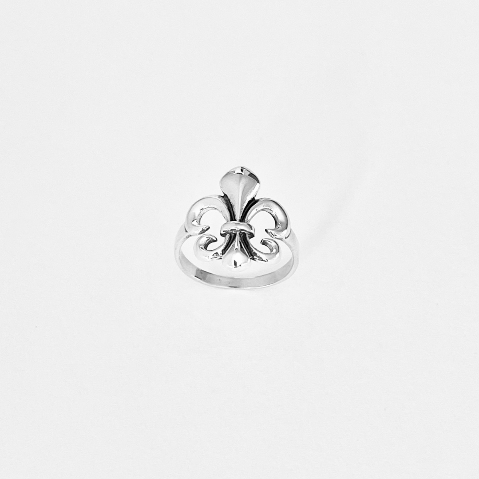 Sterling Silver Fleur De Lis Ring, Saints, Silver Rings, Lily Flower, France