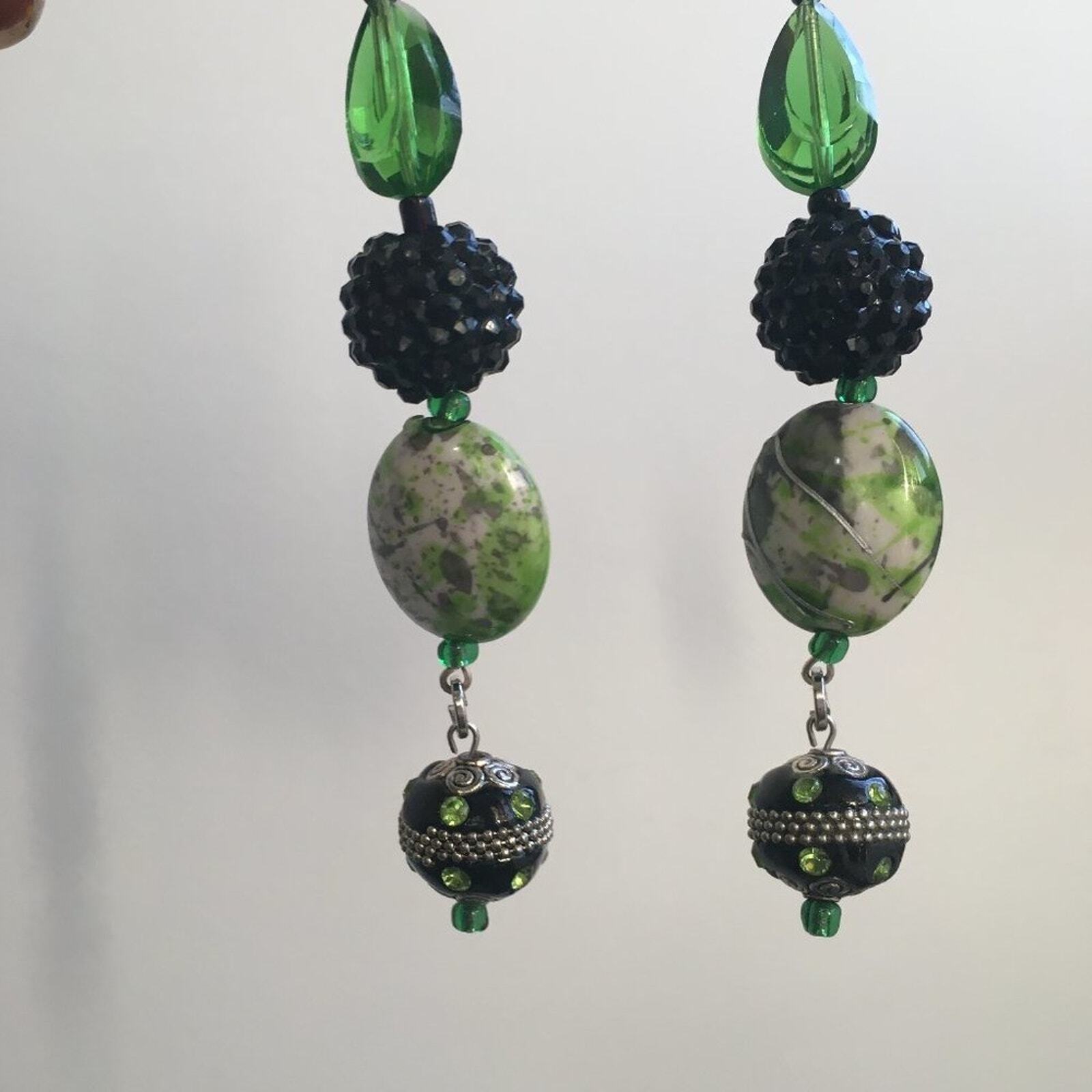 Beaded Dangle Drop Earrings