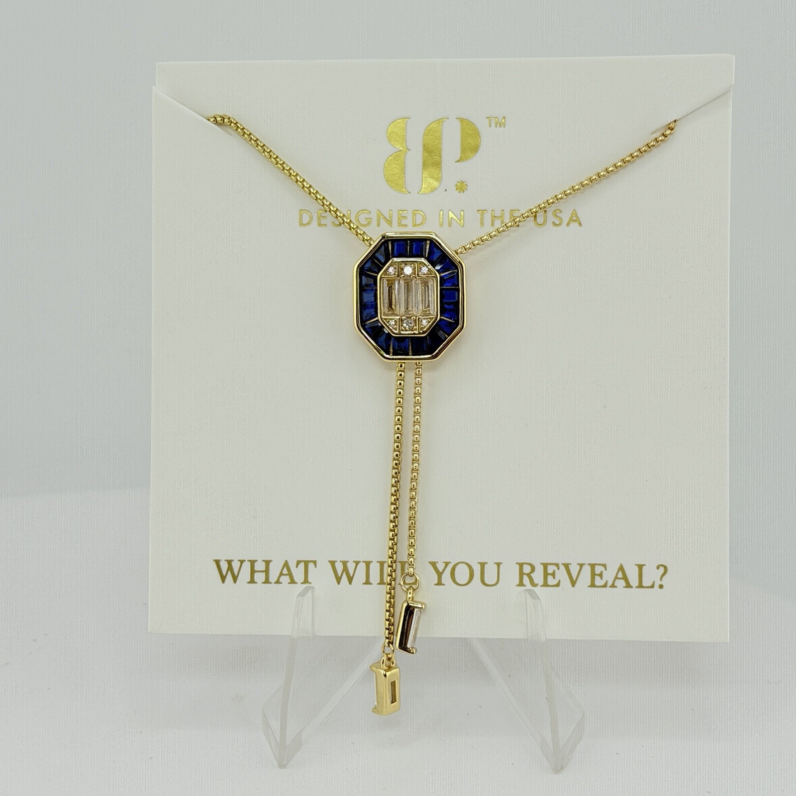 Bomb Party Vermeil BOLO “A Favorite, Obviously” Sapphire Spinel .925 w/ Gold