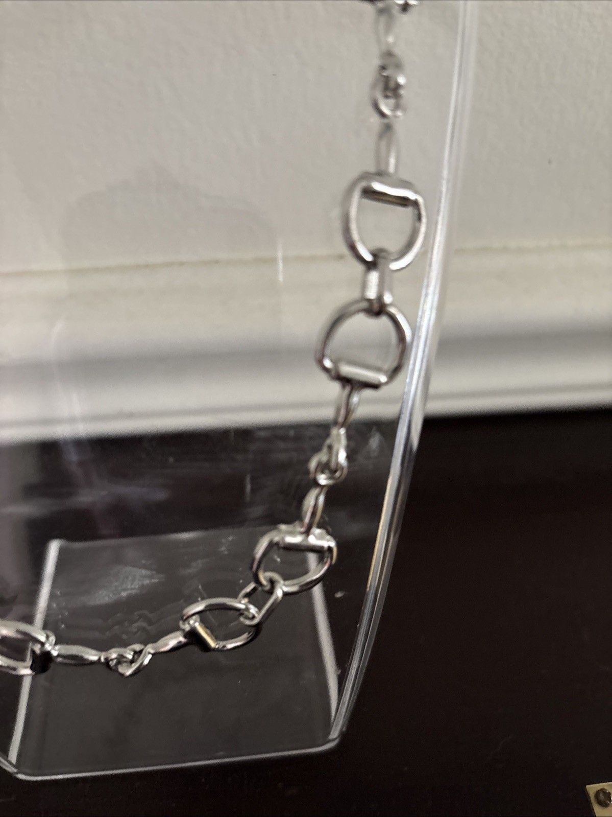 NWOT Classic Horsebit Equestrian Snaffle bit Silver Necklace
