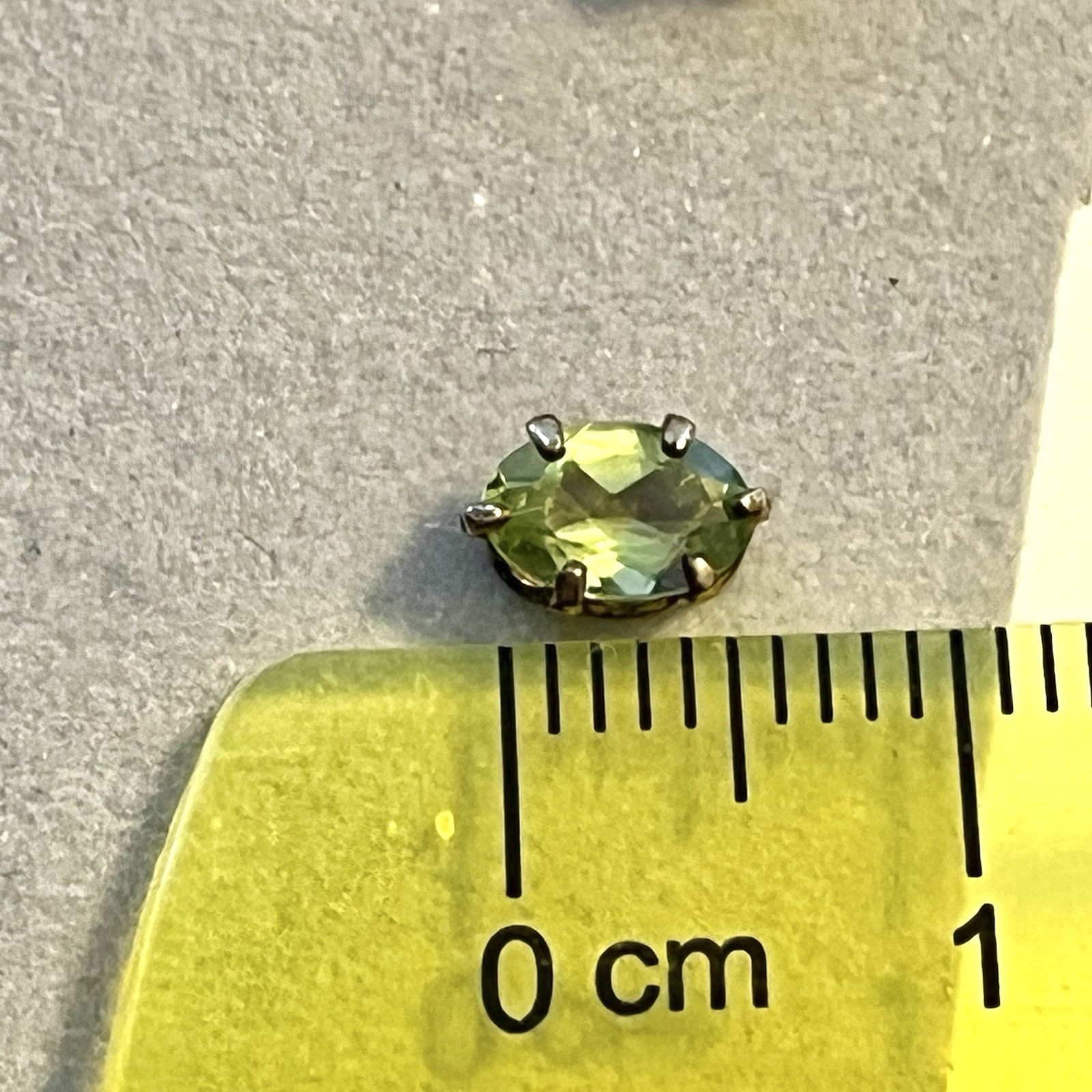 Gold Over Sterling Silver Gemstone Stud Earrings 3‑Pc Amethyst Citrine Peridot