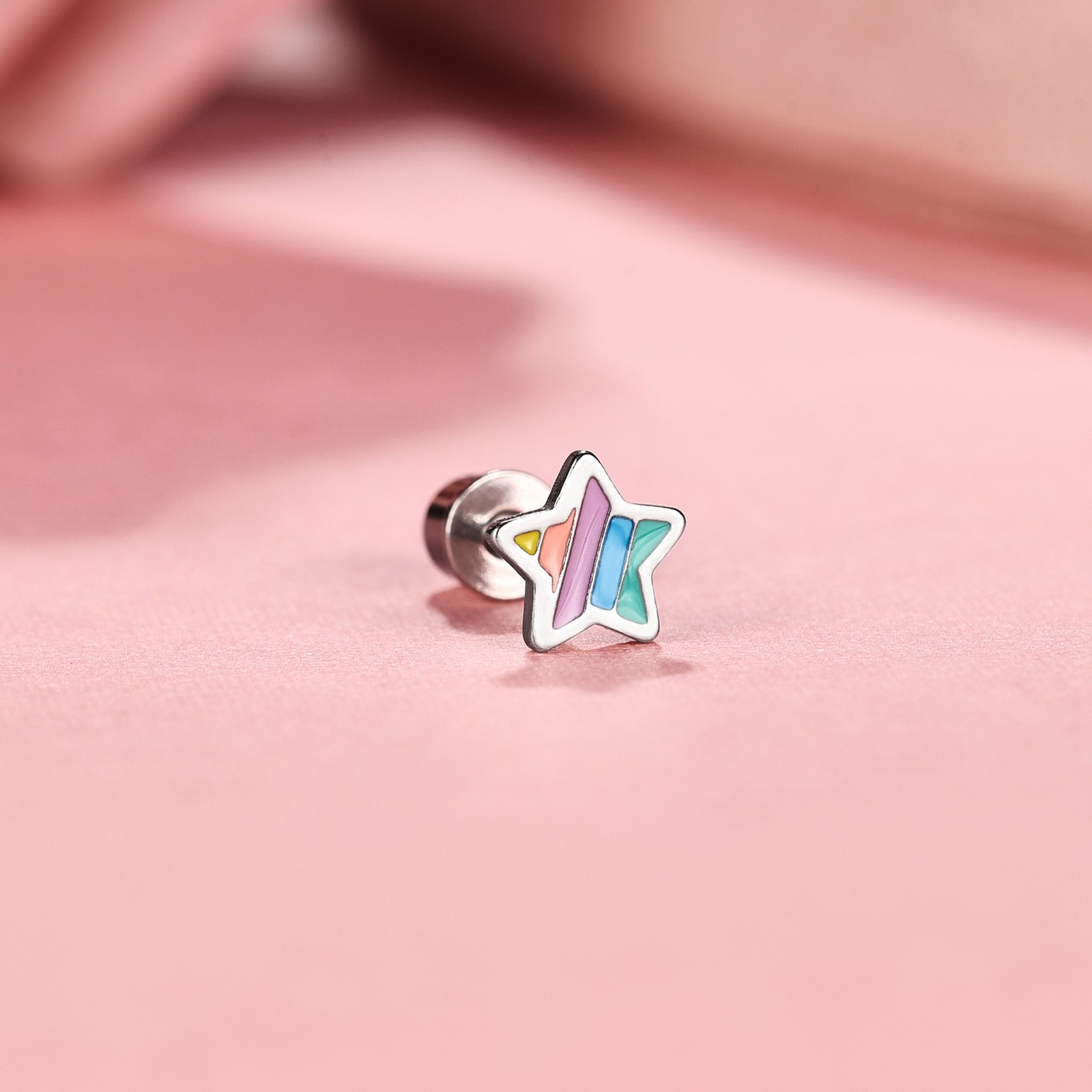 1 Pair 20G Stud Earring Stainless Steel Ear Stud Cute Cartilage Piercing Earring