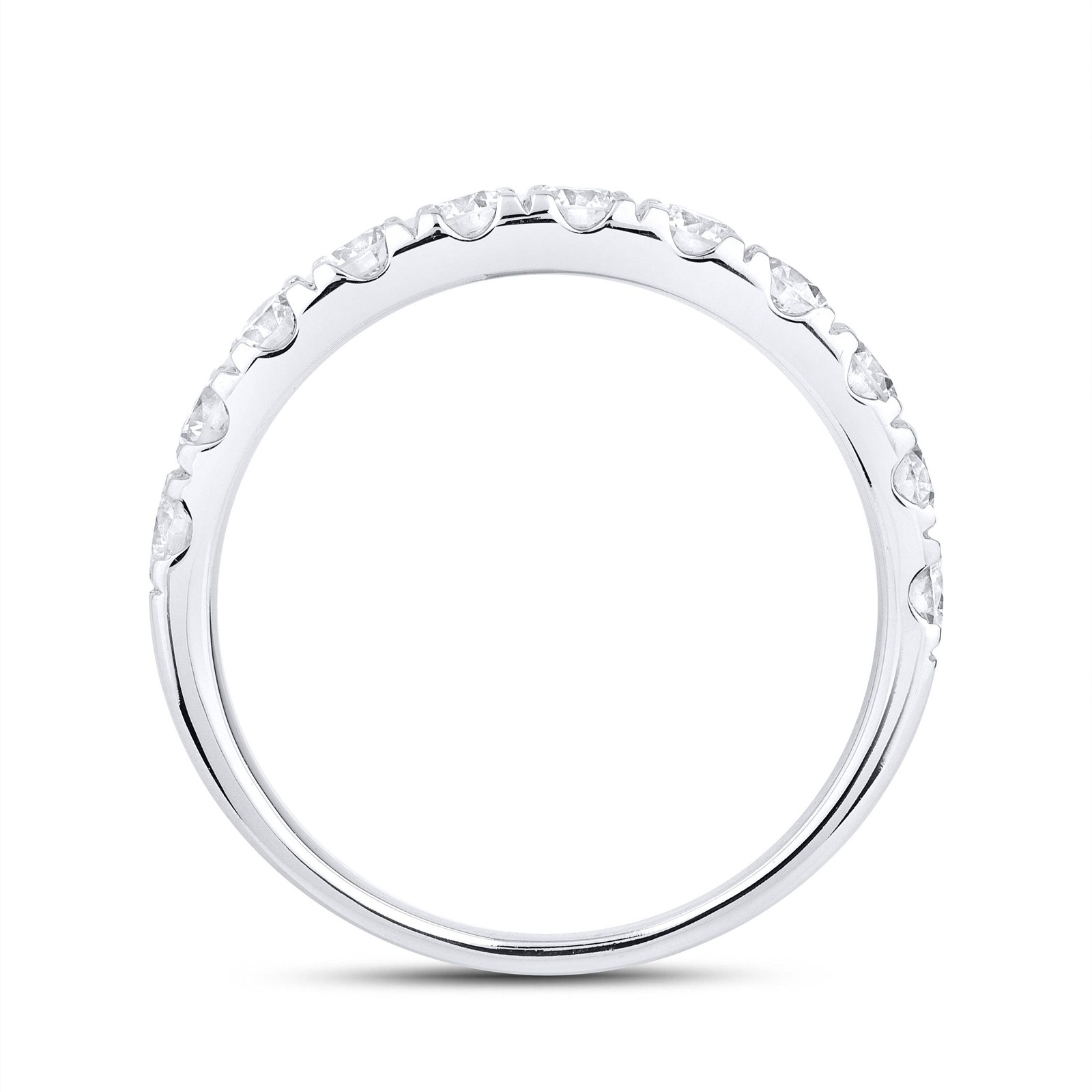 14kt White Gold 0.97 CTW Lab Diamond Band