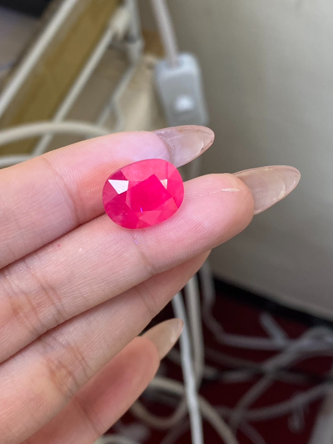 [jerseychou] Natural ruby 13.56 ct, Afghanistan, no heat , AIGS